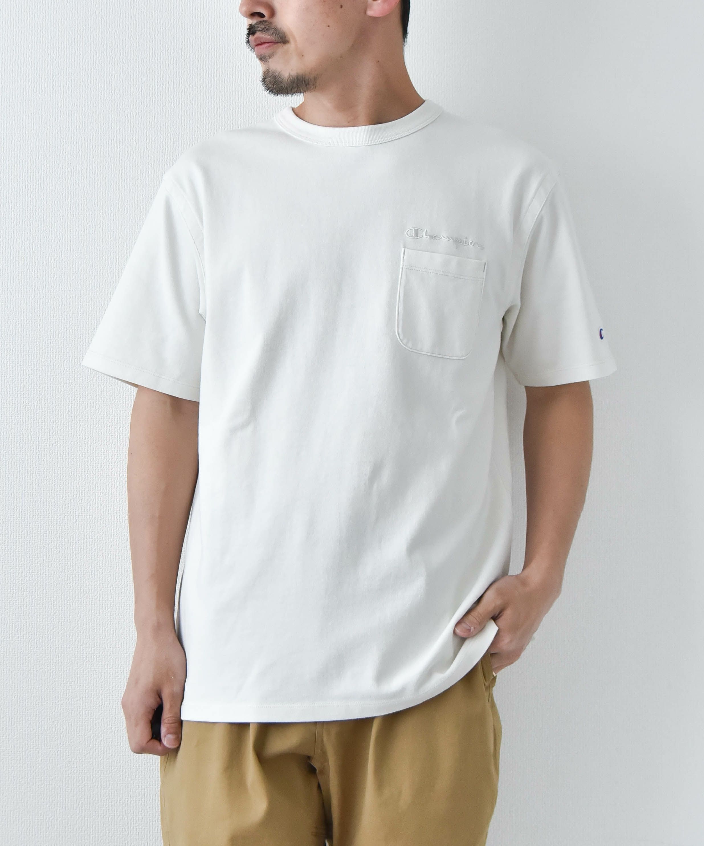 Champion｜ポケットTシャツ [[C3-B325]][D]