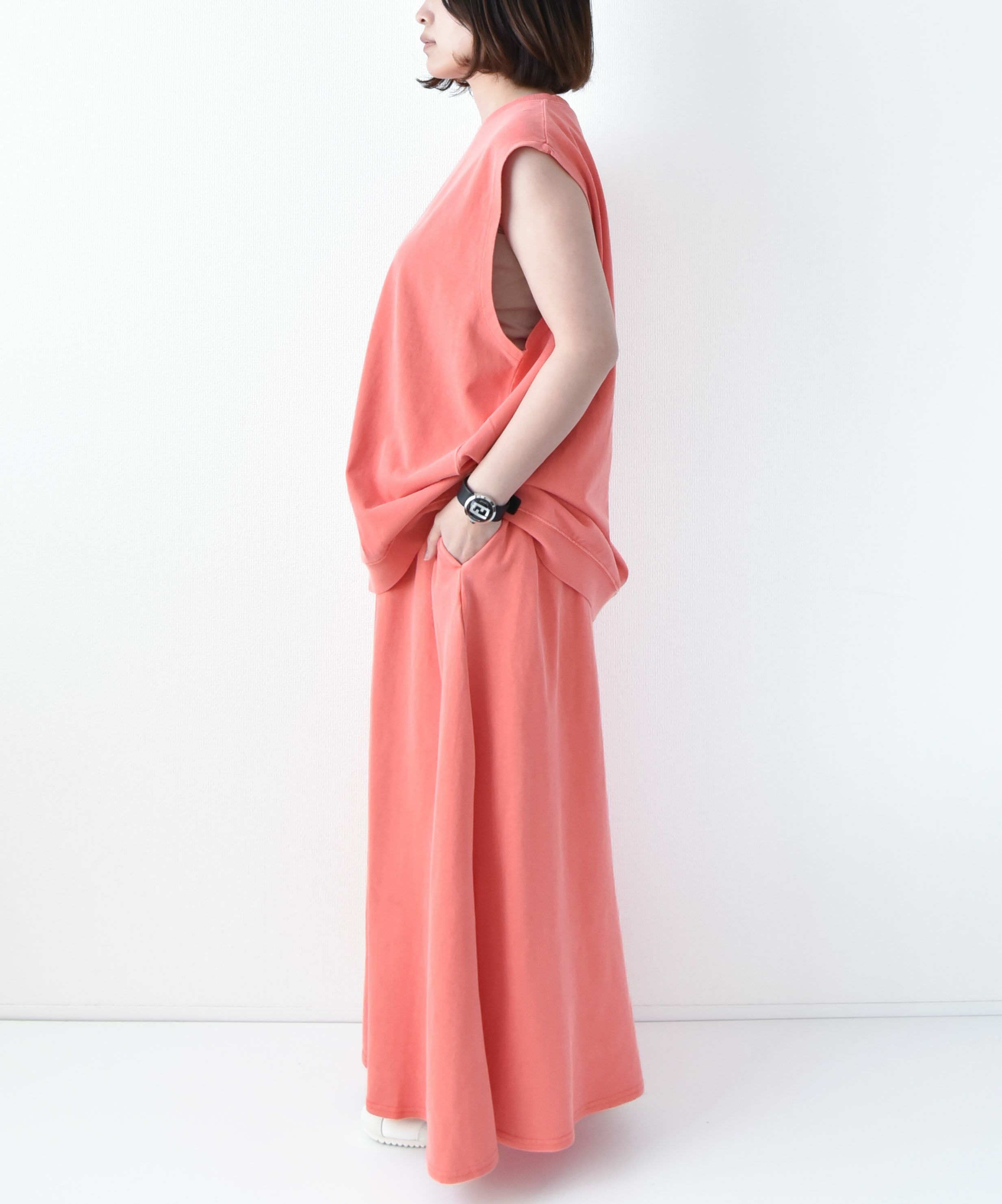 STAR＆STRIPE｜ピグメント加工ノースリーブカットソー[[SSMD-086]][D]