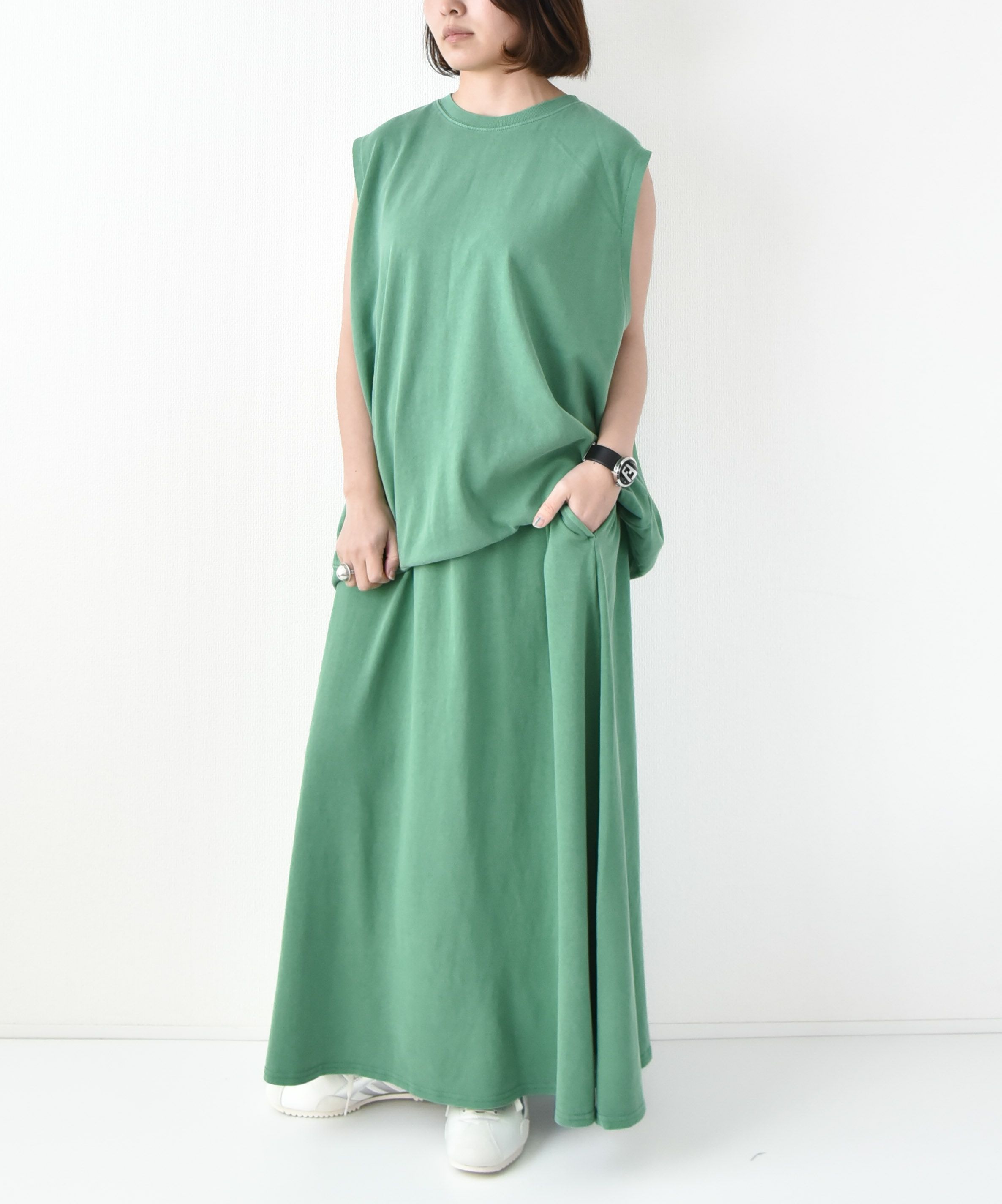 STAR＆STRIPE｜ピグメント加工ノースリーブカットソー[[SSMD-086]][D]