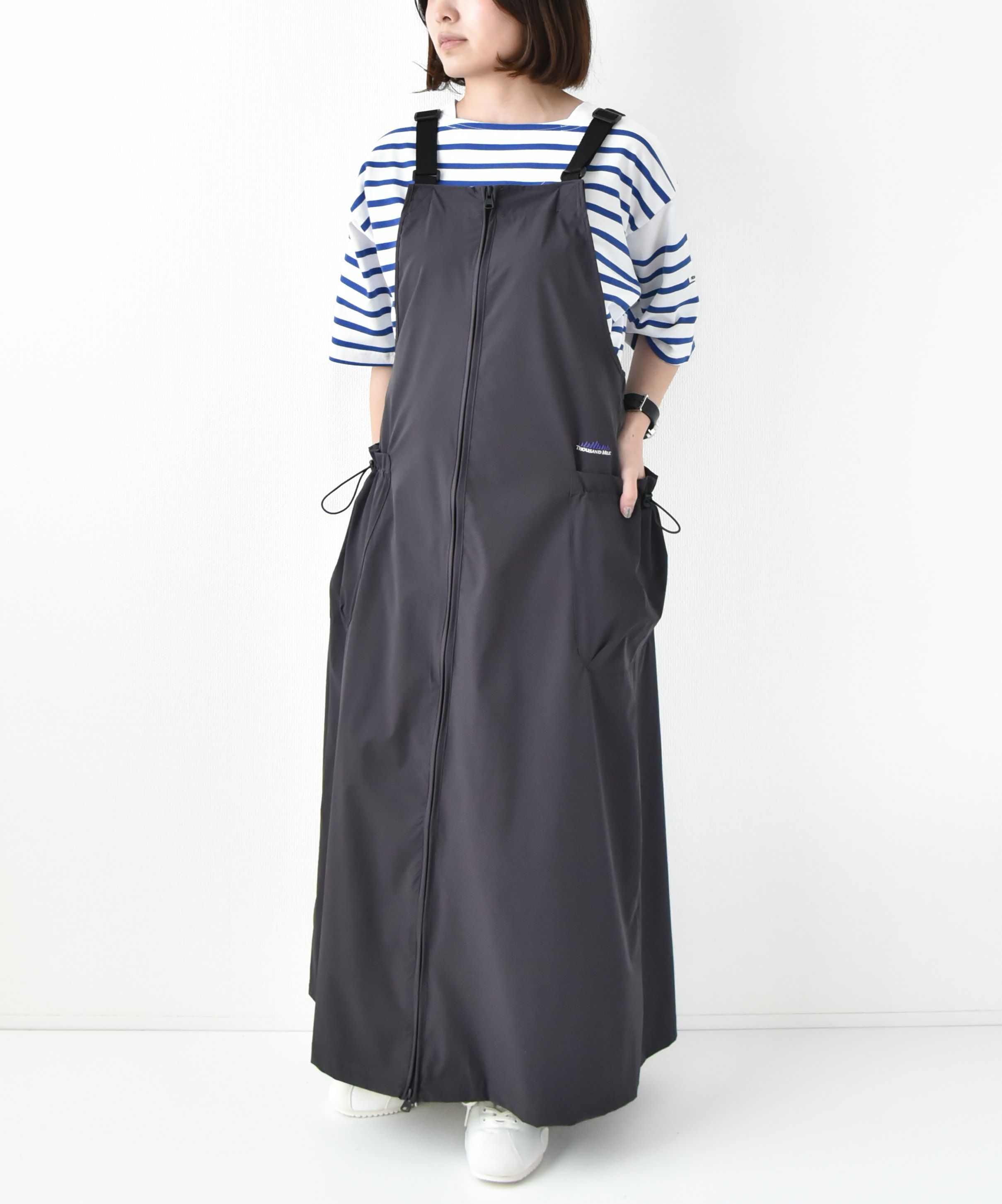 THOUSAND MILE｜フロントジップサロペットワンピース [[TM251NP00062]][D]