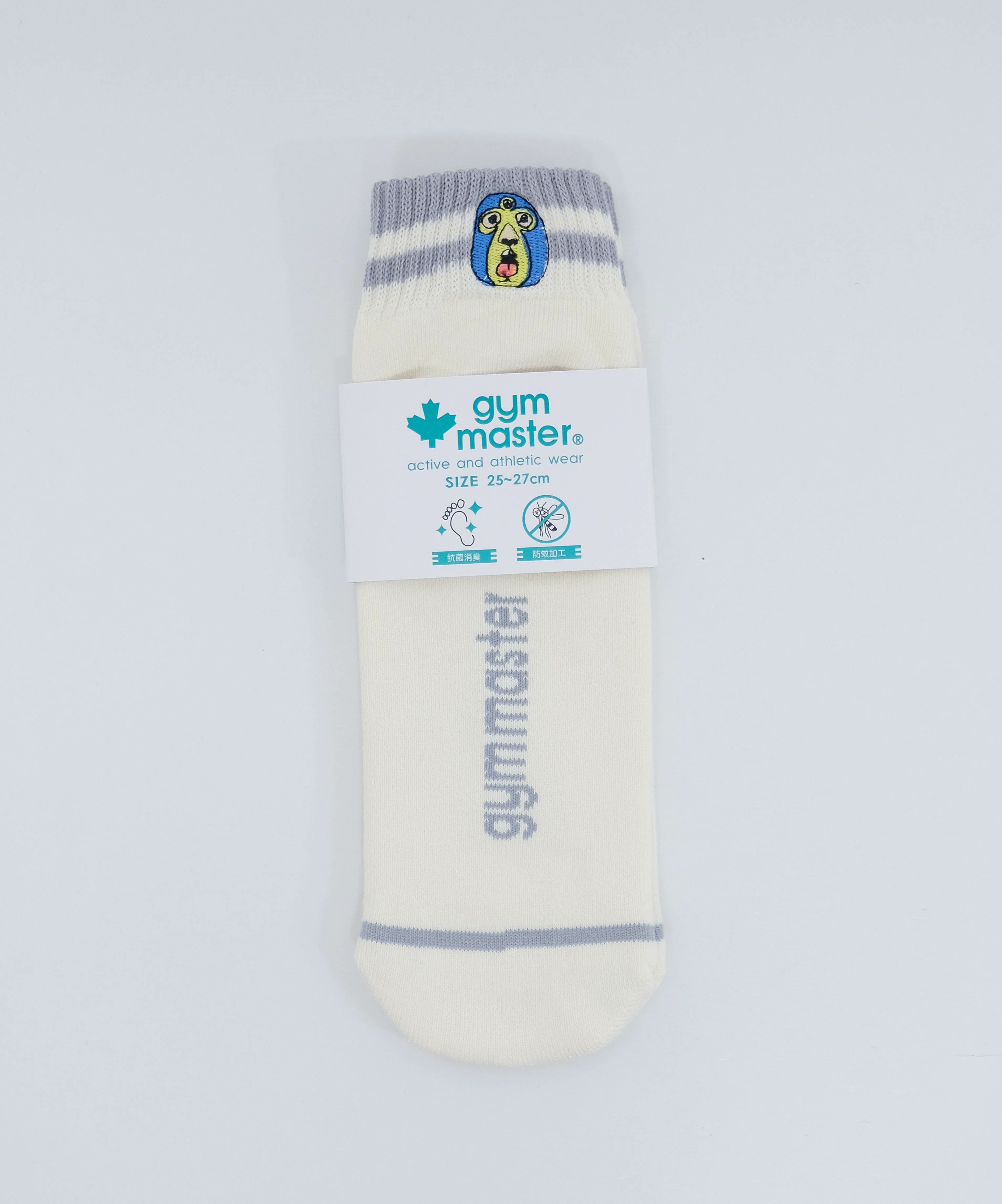 ジムマスター｜ハッピー刺繍ショートソックス [[G466624-25]][D]