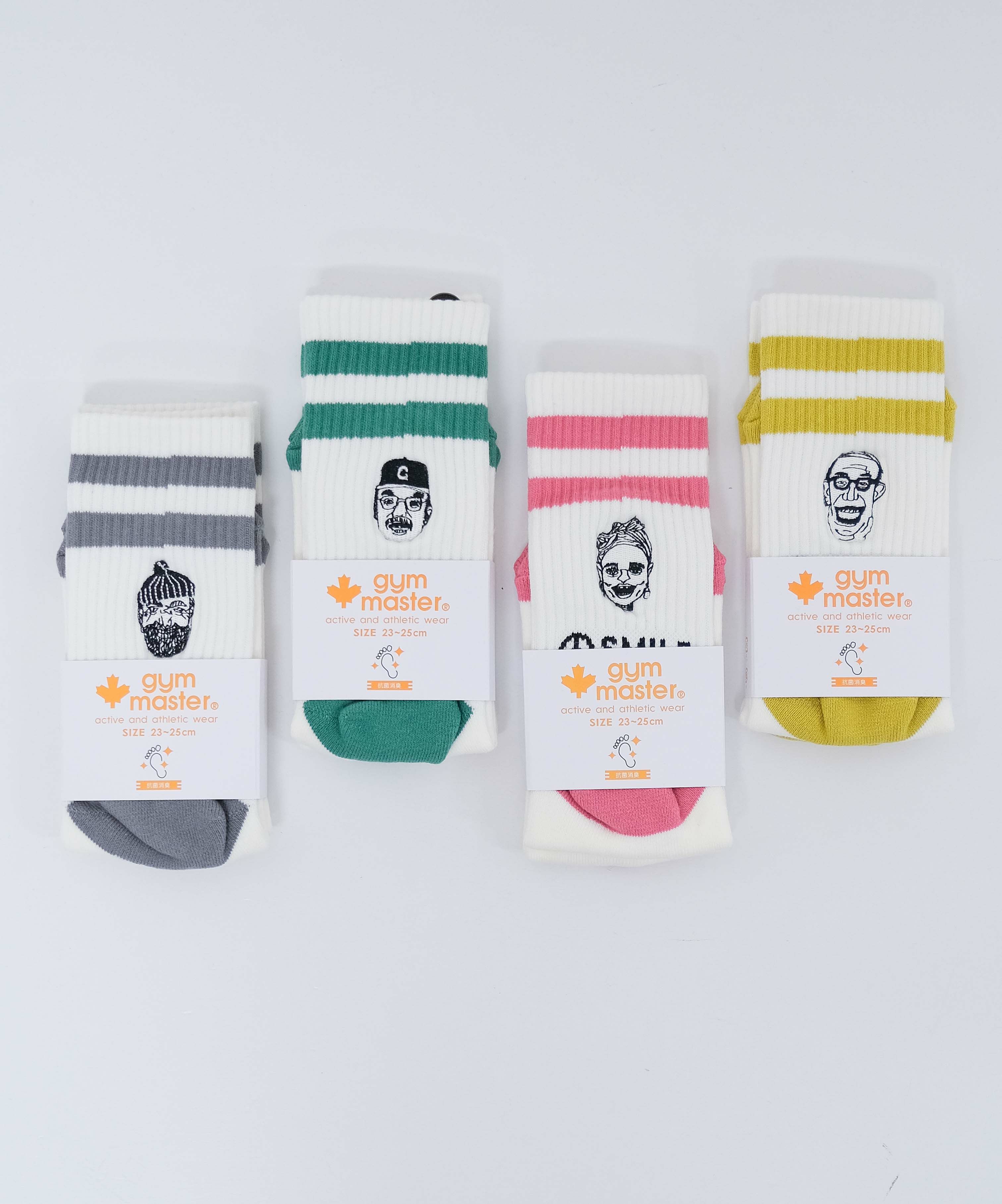 ジムマスター｜SMILE刺繍ラインソックス [[G966630]][D]