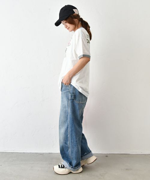 DENIM&DUNGAREE｜テンジクSNOOPY STUPID TEE [[22521493]][C]