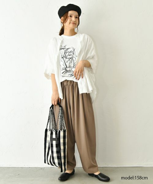 FILUM｜きまわしギャザーコクーンパンツ [[2411109]][C]