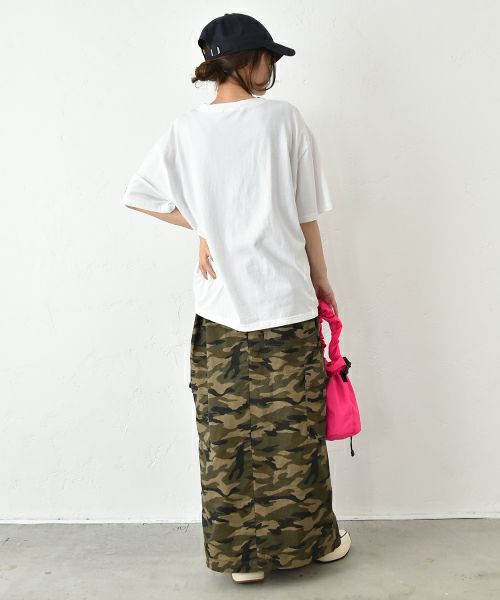 Gives a sense of fullment｜ミリタリースカート [[852374]][C]