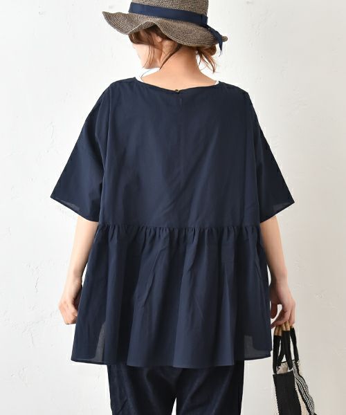 No18｜ギャザー切替プルオーバー [[302163]][C]