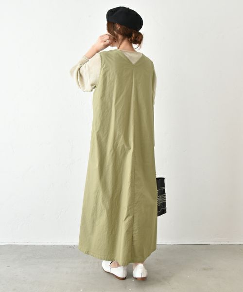 No18｜Vネックノースリーブワンピース [[CE1OP250402]][C]