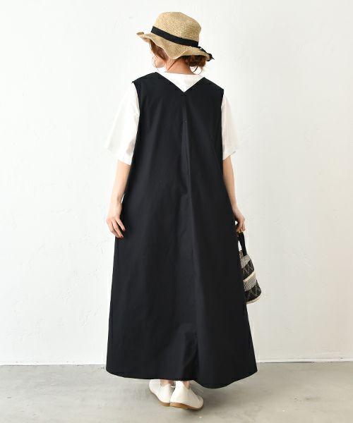 No18｜Vネックノースリーブワンピース [[CE1OP250402]][C]