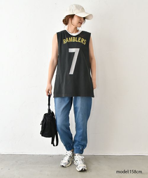 IN THE MARKET｜カットデニムテーパードイージーパンツ [[IN-090]][C]