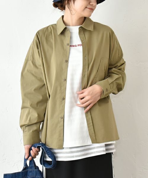 IN THE MARKET｜リップ素材シャツアウター [[IN-092]][C]
