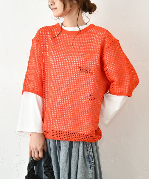 IN THE MARKET｜メッシュカットプルオーバー [[IN-073-1]][C]