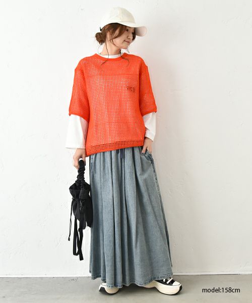 IN THE MARKET｜メッシュカットプルオーバー [[IN-073-1]][C]