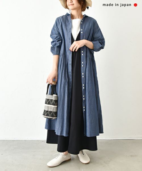 No18｜前開きギャザーワンピース [[H25001]][C]