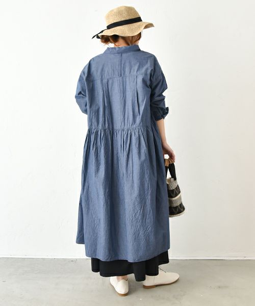 No18｜前開きギャザーワンピース [[H25001]][C]