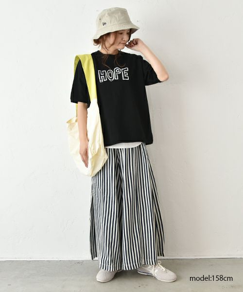 ANTGAUGE｜ヒッコリー柄ワイドパンツ [[C1961]][C]