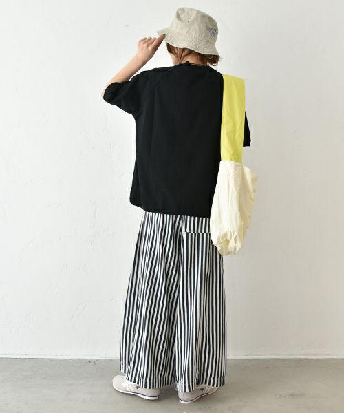 ANTGAUGE｜ヒッコリー柄ワイドパンツ [[C1961]][C]