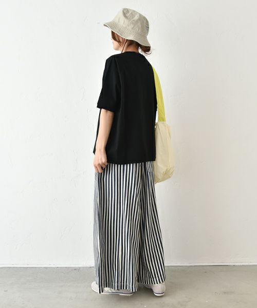 ANTGAUGE｜ヒッコリー柄ワイドパンツ [[C1961]][C]