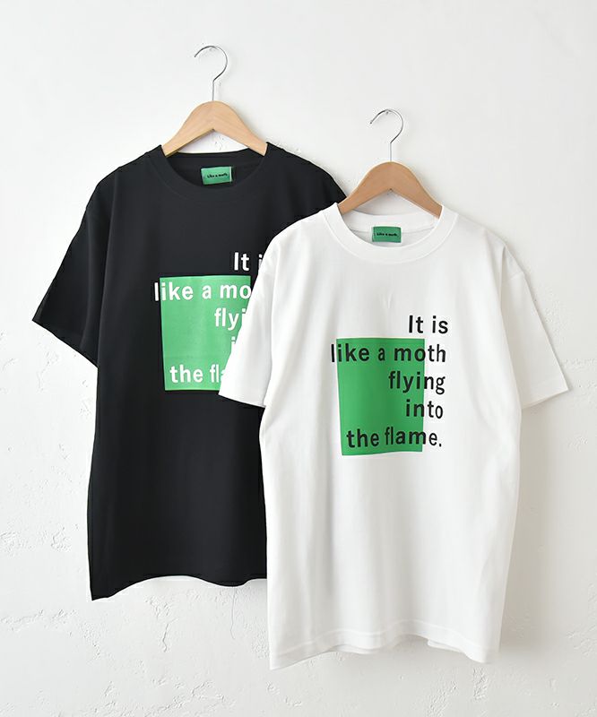 Like a moth.｜Green box Tee [[352007]][C]