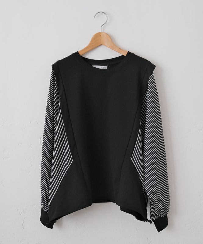HUMS｜布帛切り替えカットソー [[100152]][C]