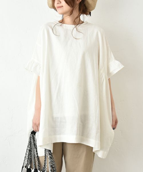 hagumu｜2way袖フリルチュニック [[hag-147]][C] | ma28 ONLINE