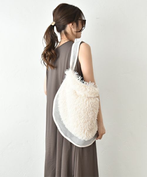 Ampersand｜メッシュ＆ファーワンショルダーバッグ[[ER25-M03]][C]