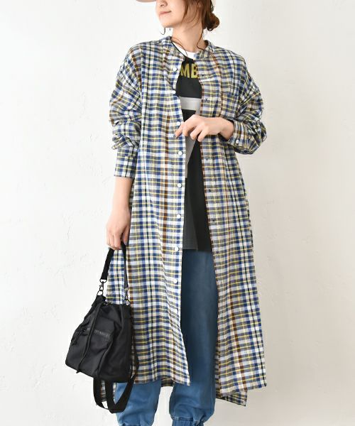  IN THE MARKET｜チェック柄前あきワンピース [[IN-091]][C]