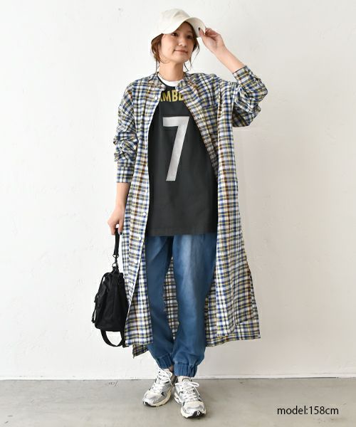  IN THE MARKET｜チェック柄前あきワンピース [[IN-091]][C]