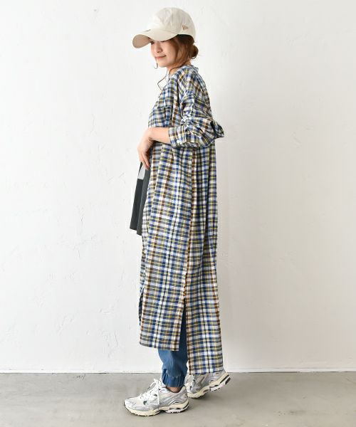  IN THE MARKET｜チェック柄前あきワンピース [[IN-091]][C]