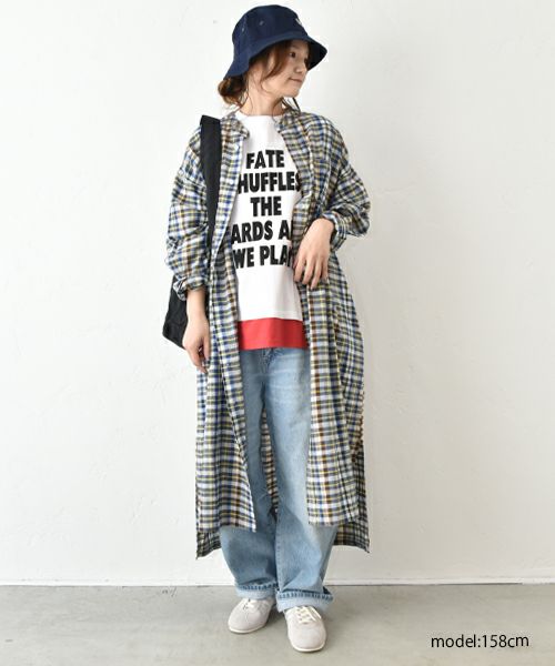  IN THE MARKET｜チェック柄前あきワンピース [[IN-091]][C]