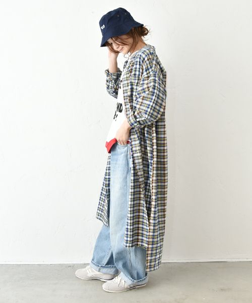  IN THE MARKET｜チェック柄前あきワンピース [[IN-091]][C]