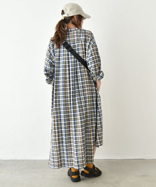  IN THE MARKET｜チェック柄前あきワンピース [[IN-091]][C]