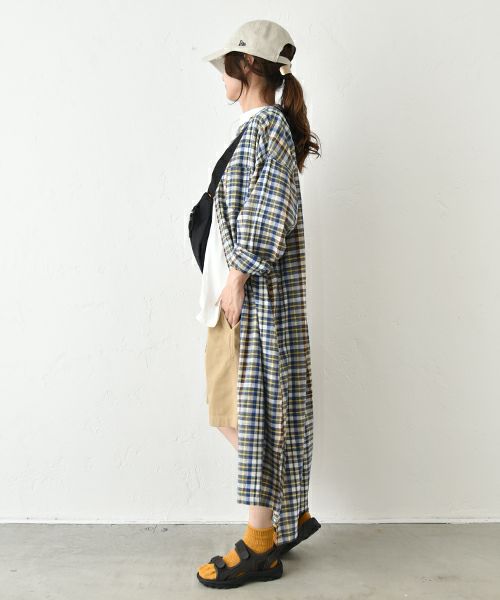  IN THE MARKET｜チェック柄前あきワンピース [[IN-091]][C]