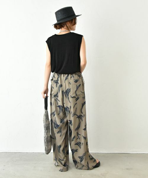 HUMS｜ノースリーブストレッチカットソー [[C-5027]][C]