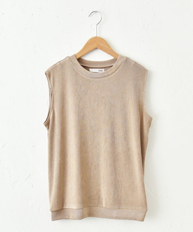 HUMS｜ノースリーブストレッチカットソー [[C-5027]][C]