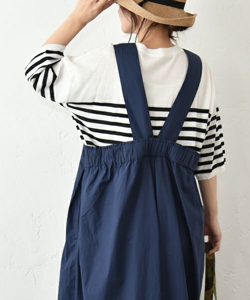 hagumu｜7分袖コットンニット [[MT-0457]][C]