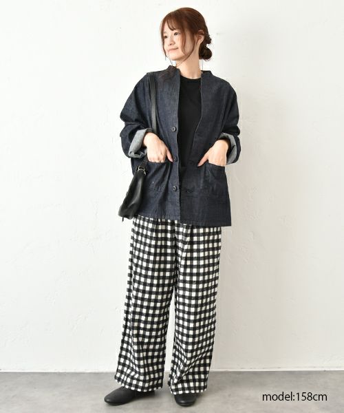 hagumu｜7分袖コットンニット [[MT-0457]][C]