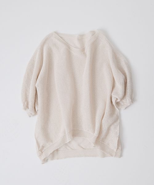 W｜和紙ニットプルオーバー