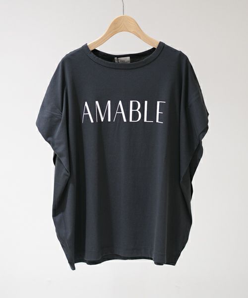 siro de labonte タックスリーブＴシャツ　グレー siro de labonte タックスリーブTシャツ グレー