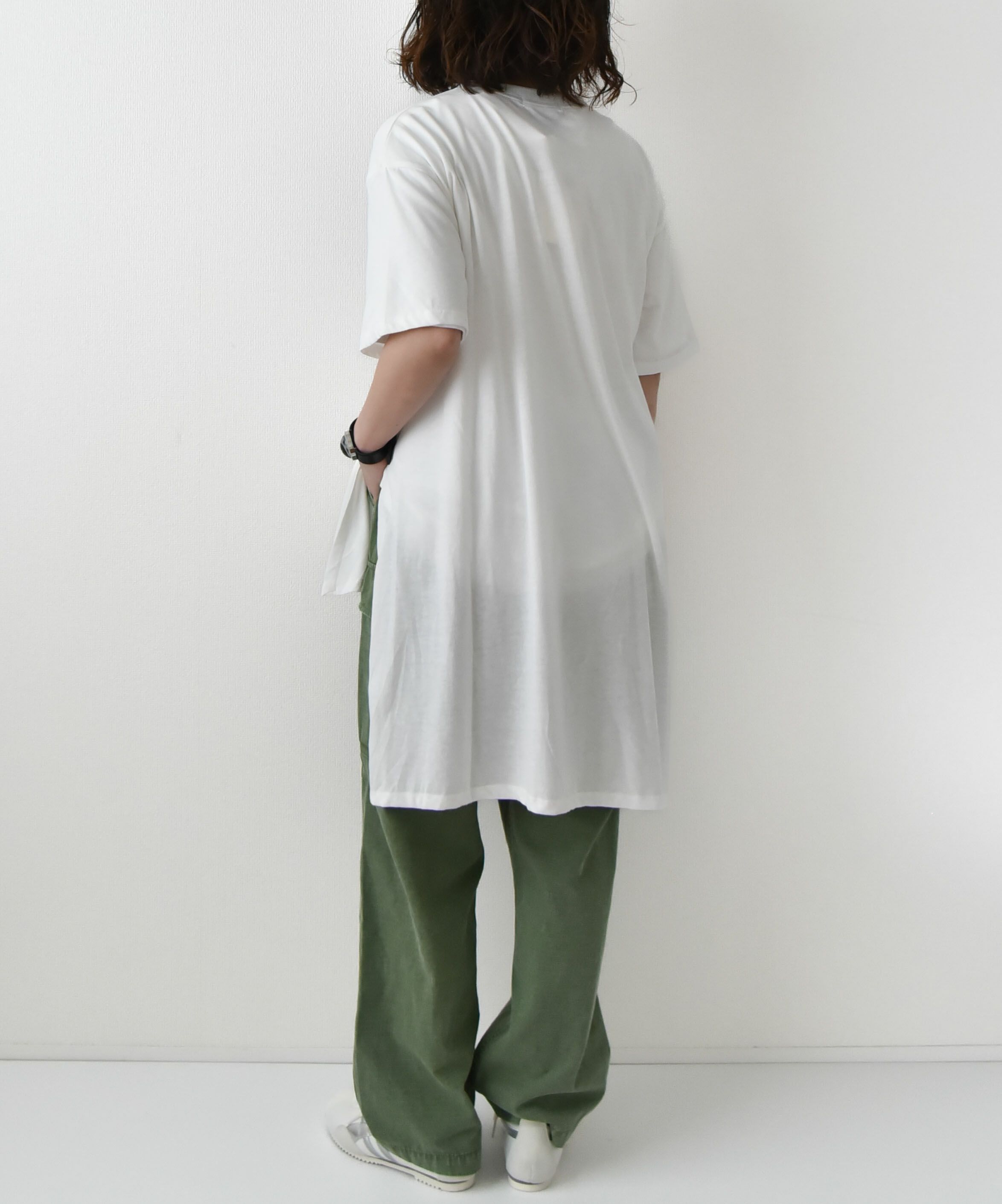 day standard｜"CHRONICLE" バックロングアシメTシャツ [[W3025212]][D]