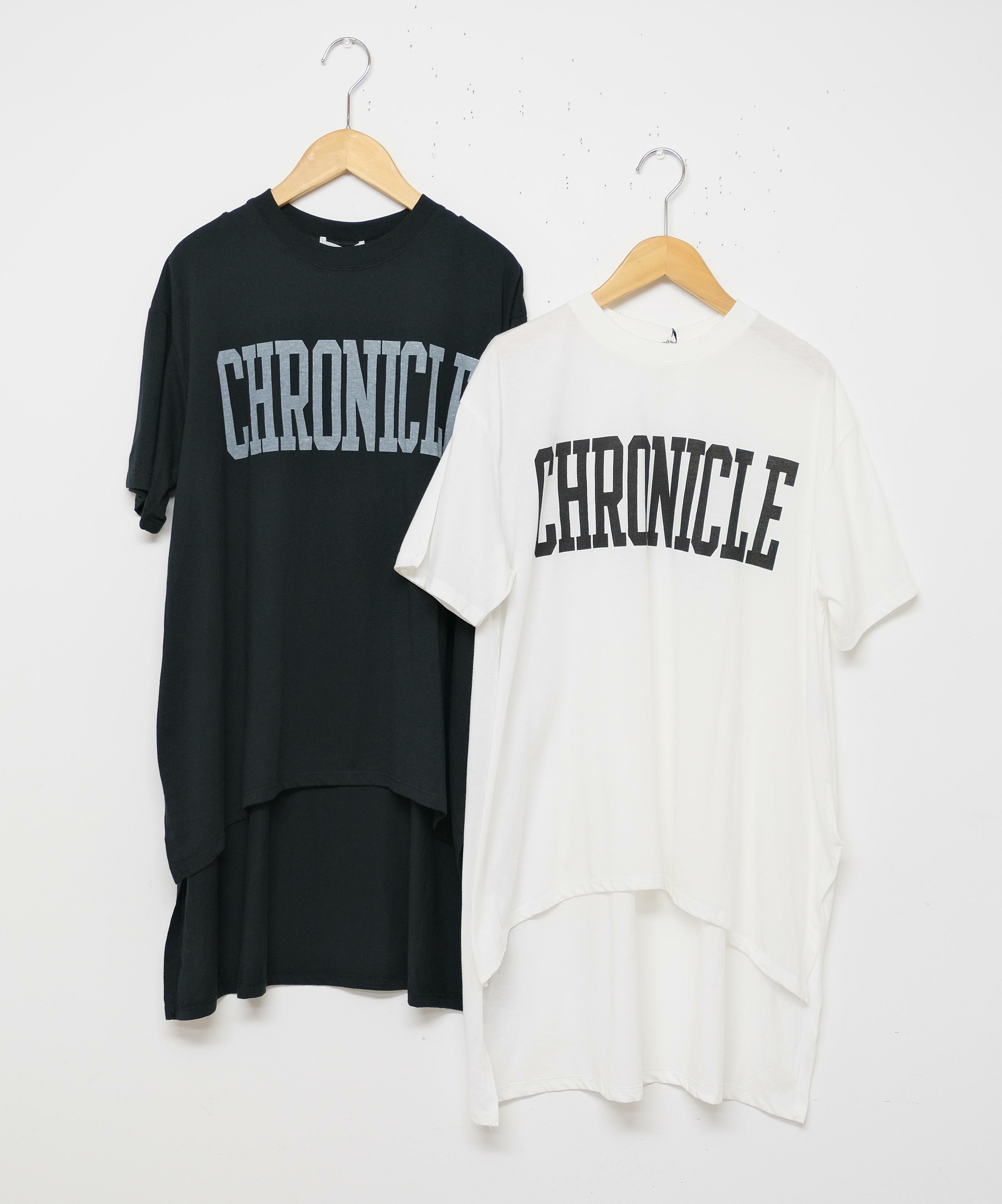 day standard｜"CHRONICLE" バックロングアシメTシャツ [[W3025212]][D]