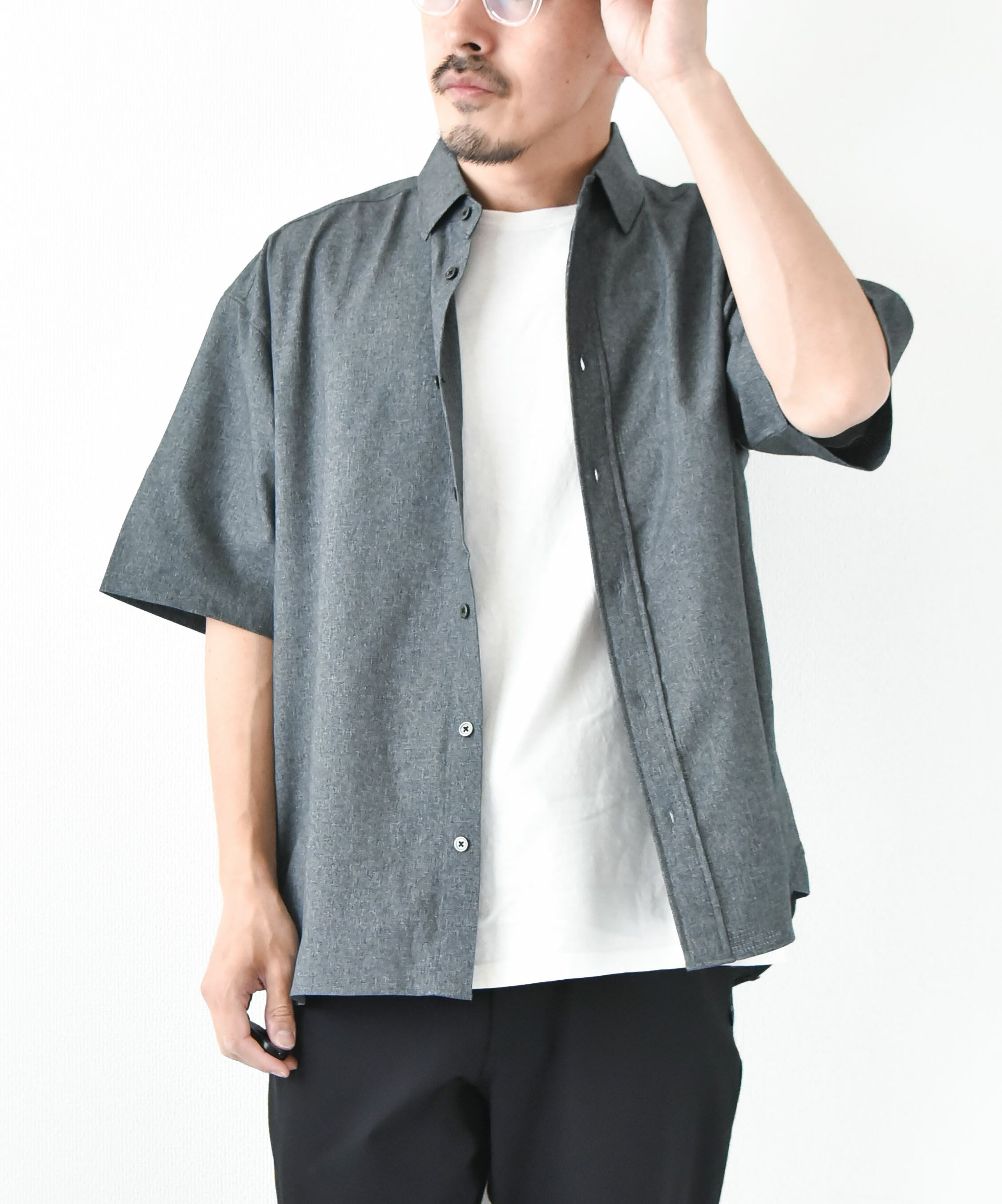 Audience｜Prime Flex((プライムフレックス)×Dot Air(ドットエア)2WAYストレッチレギュラーカラーハーフスリーブシャツ [[AUD6600]][D]