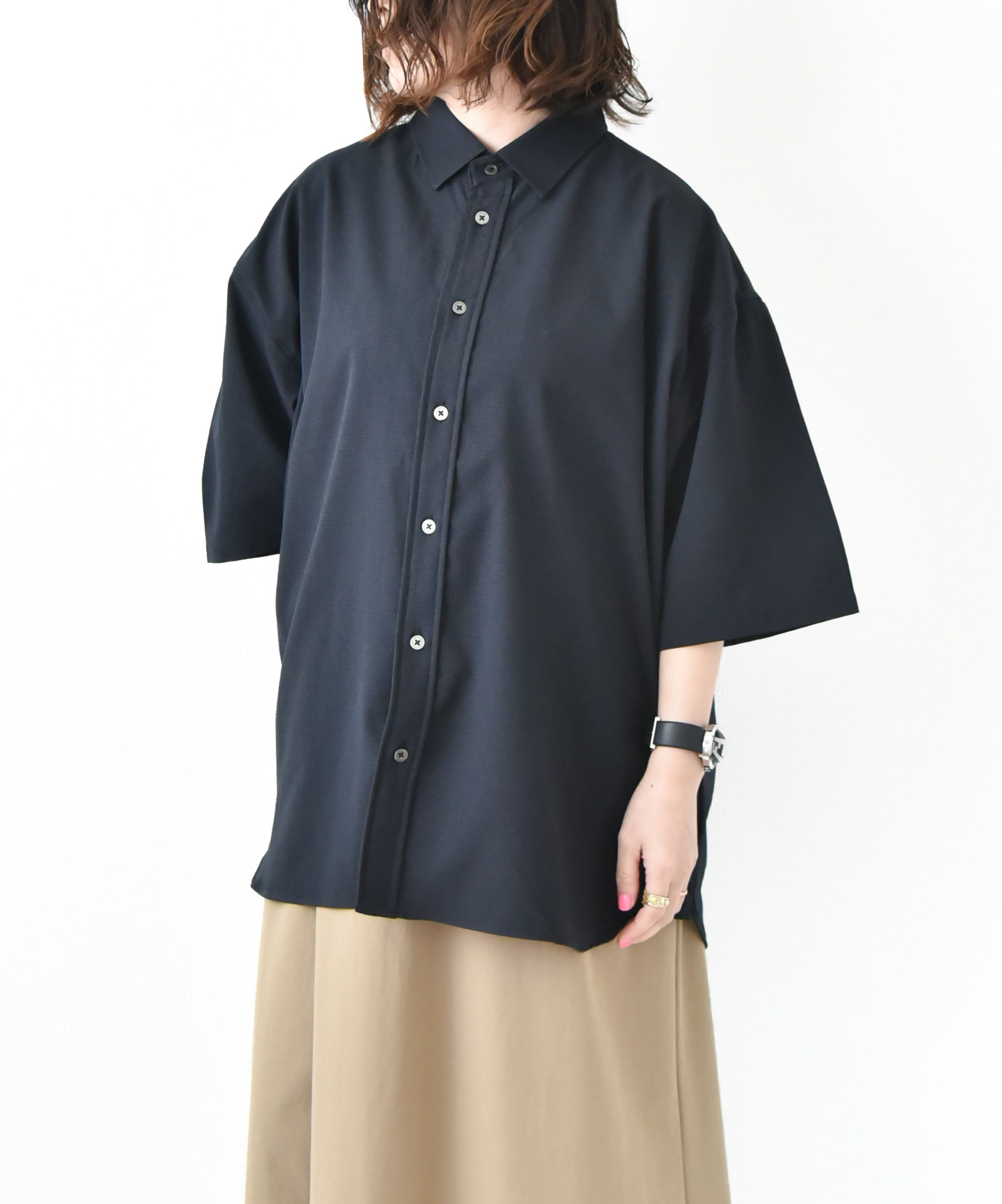 Audience｜Prime Flex((プライムフレックス)×Dot Air(ドットエア)2WAYストレッチレギュラーカラーハーフスリーブシャツ [[AUD6600]][D]