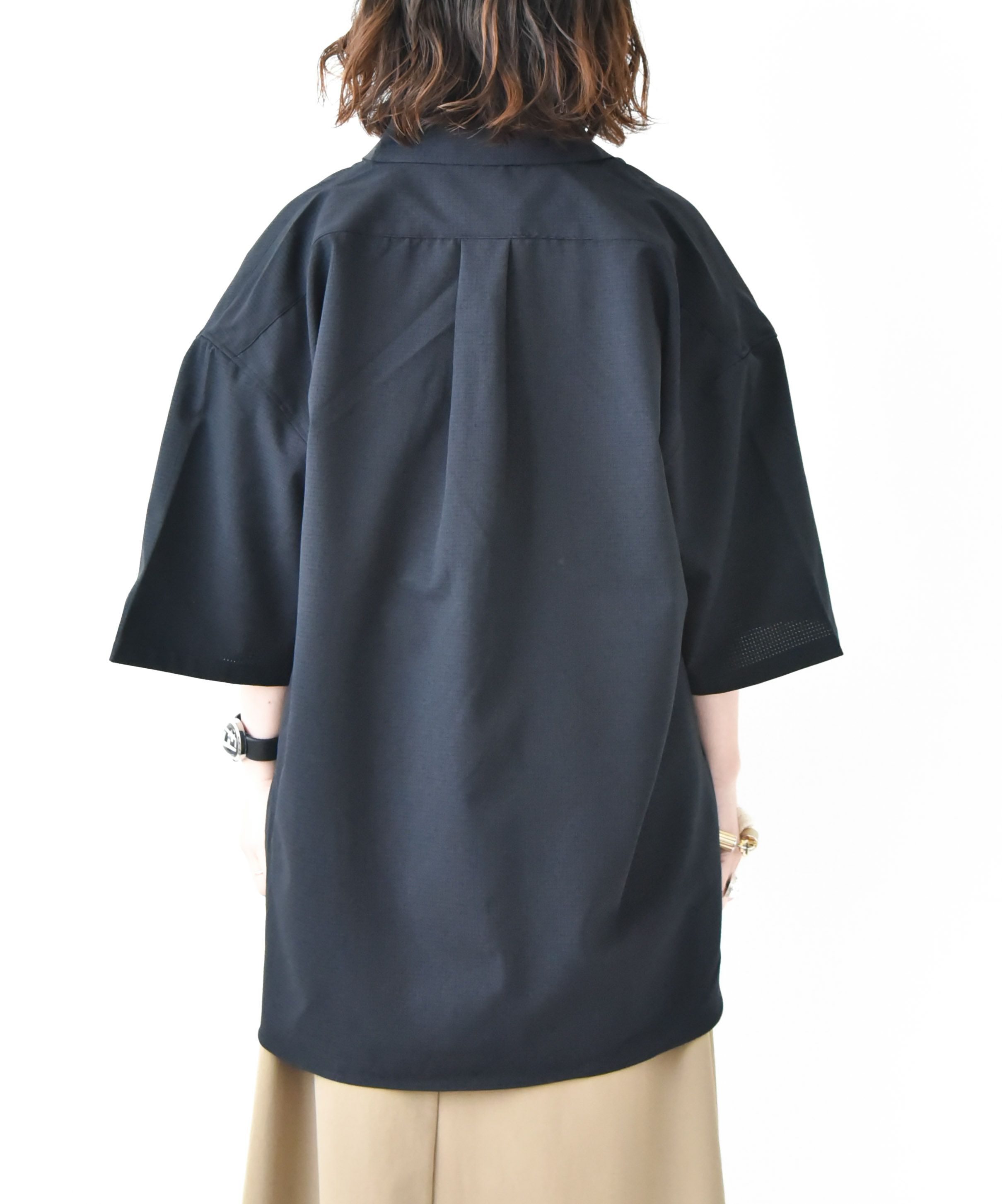 Audience｜Prime Flex((プライムフレックス)×Dot Air(ドットエア)2WAYストレッチレギュラーカラーハーフスリーブシャツ [[AUD6600]][D]