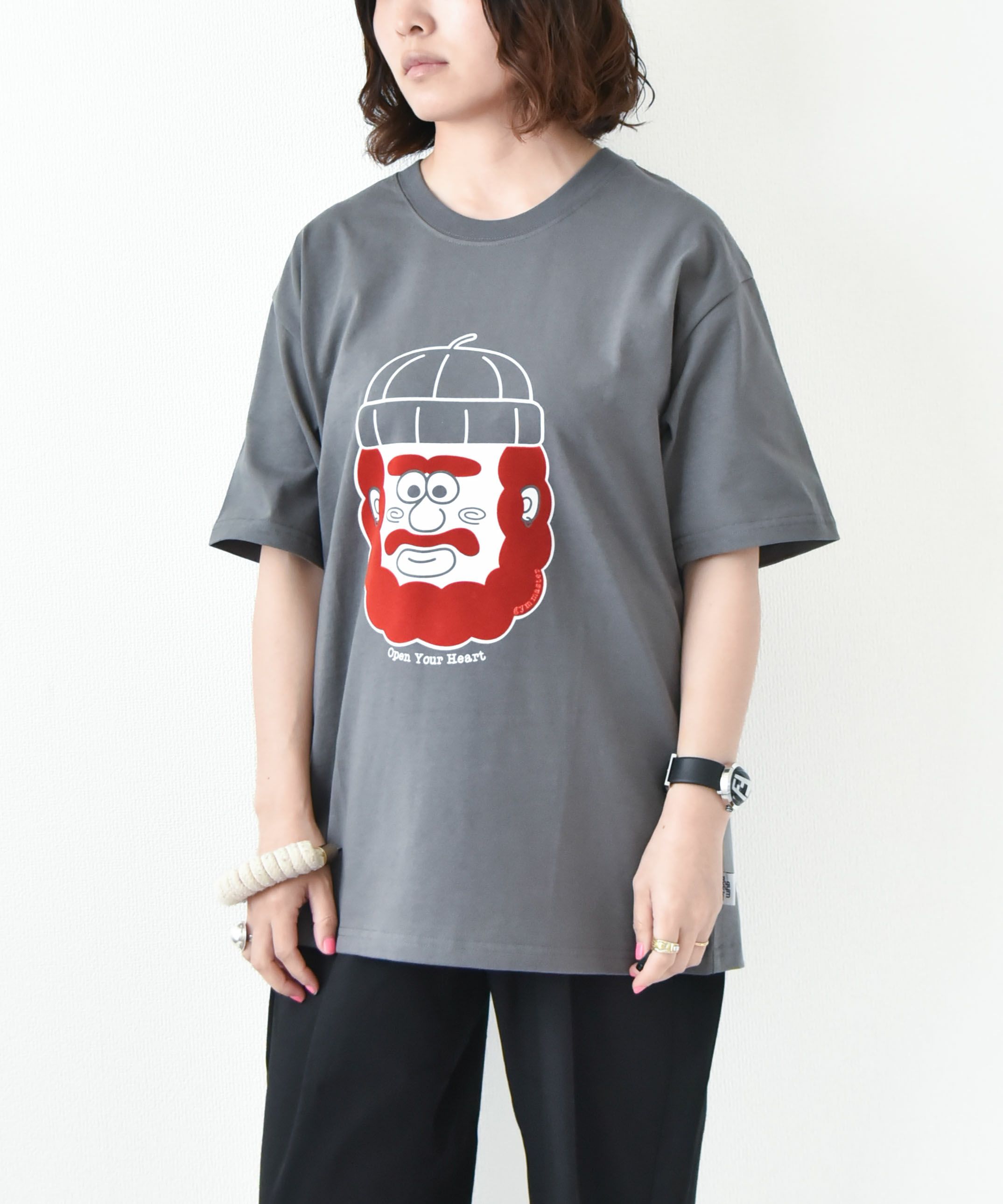 ジムマスター｜7.4oz open your heart Tee [[G521789]][D]