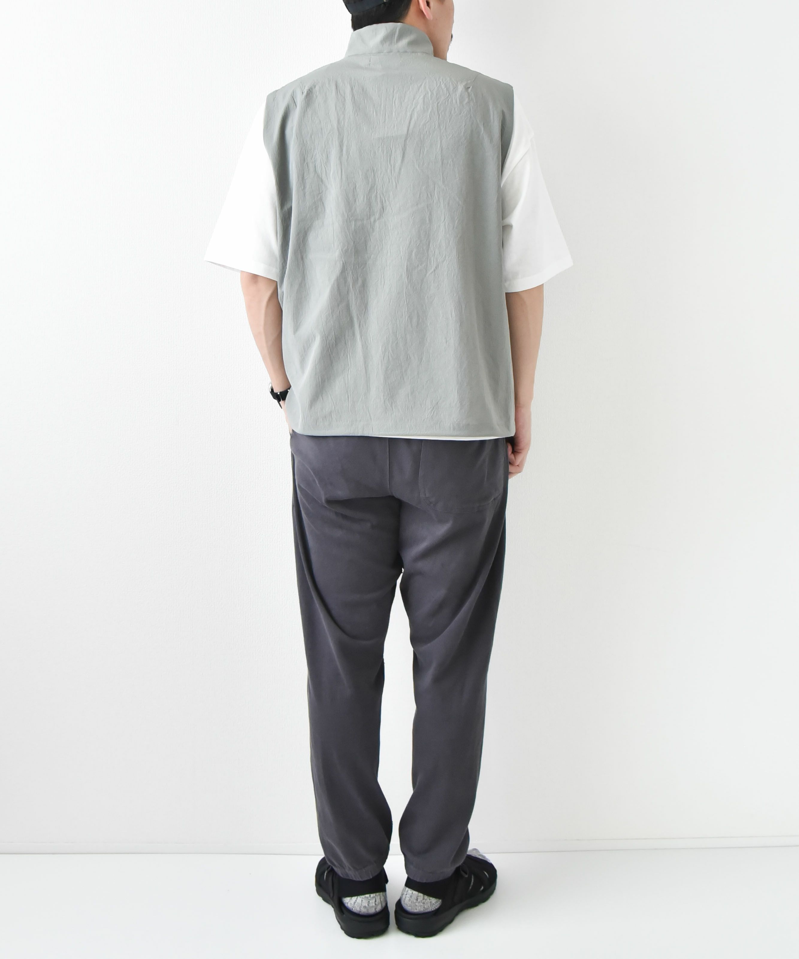 manual alphabet｜DOT AIR HALF ZIP VEST [[MA-J-407]][D]
