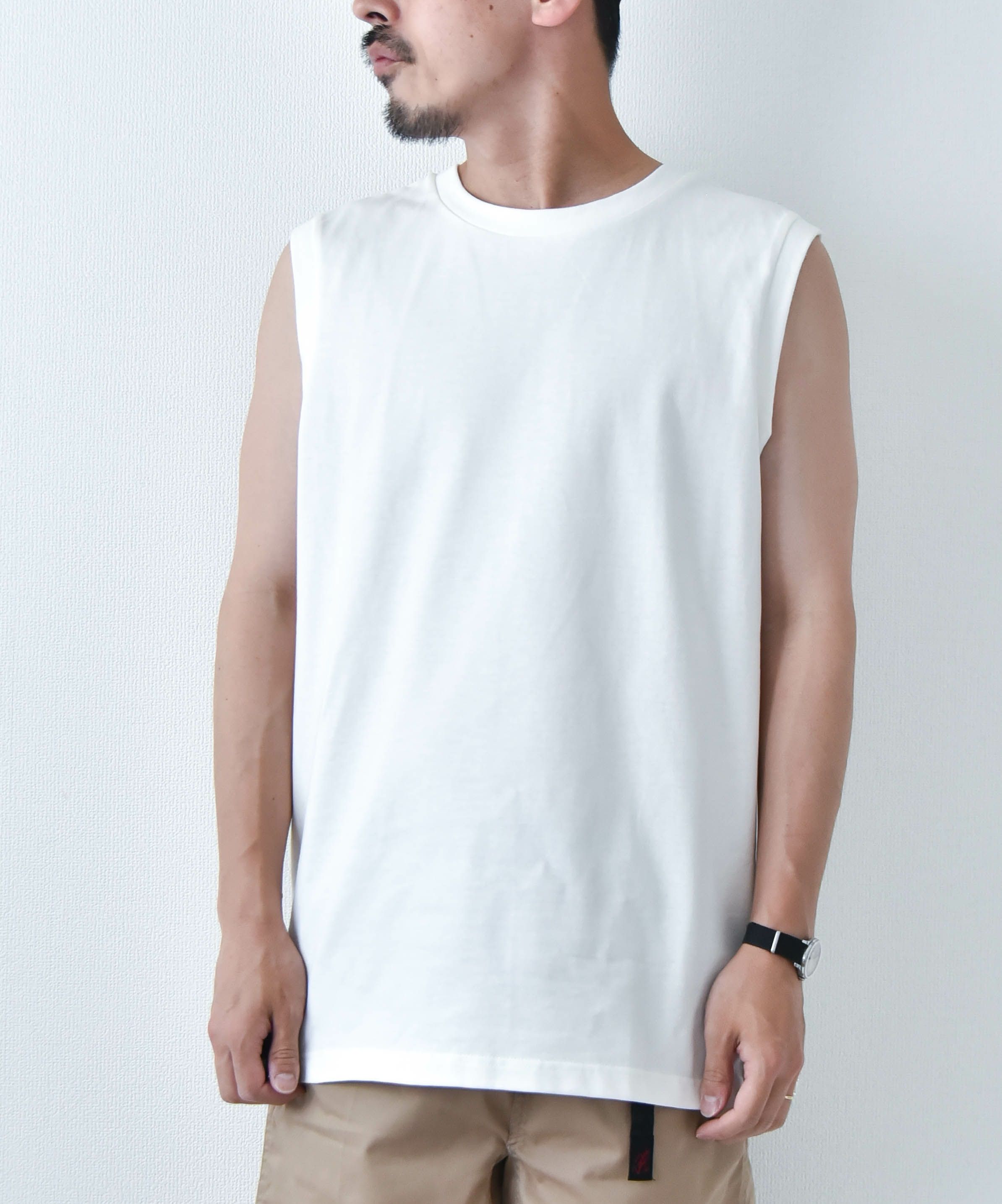 Audience｜サイドスリットノースリーブTシャツ [[AUD6636]][D]