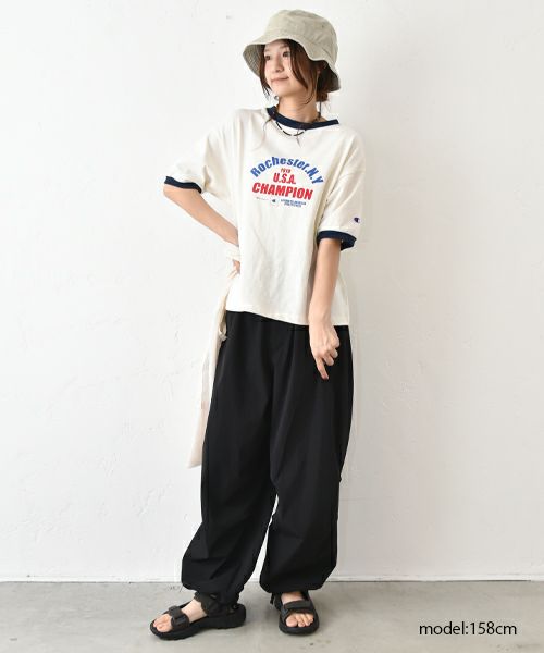 Champion｜プリントロゴリンガーTシャツ [[CW-B316]][C]
