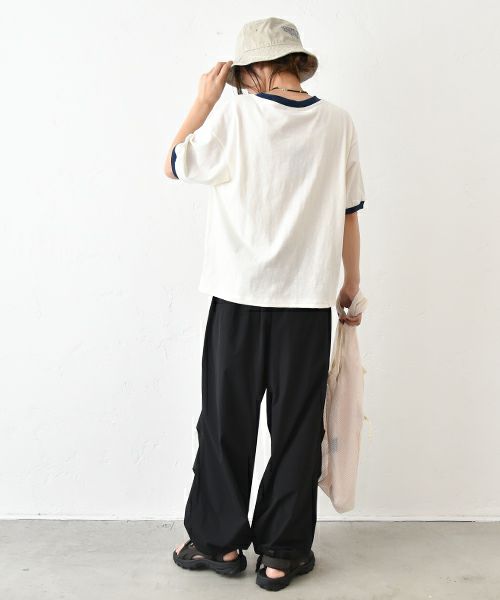 Champion｜プリントロゴリンガーTシャツ [[CW-B316]][C]