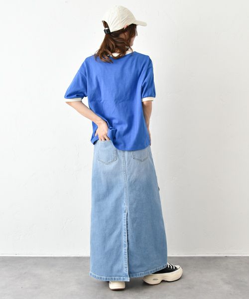 Champion｜プリントロゴリンガーTシャツ [[CW-B316]][C]