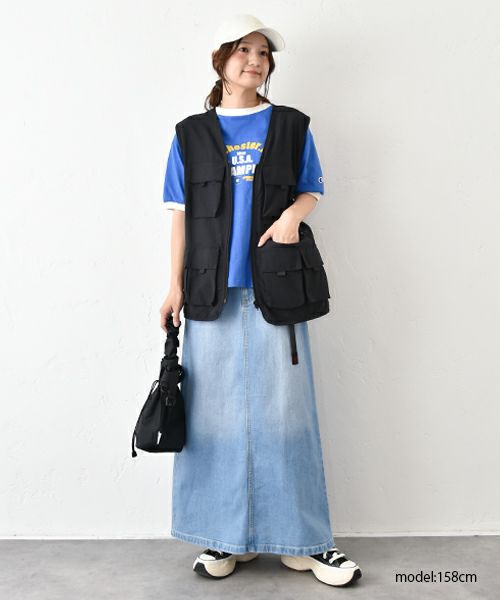 Champion｜プリントロゴリンガーTシャツ [[CW-B316]][C]
